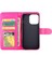 IPhone 15 Için Flip Case Manyetik Kapatma Kickstand Pu Deri Kart Tutucu (Yurt Dışından) 5