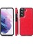 Kart ile Samsung Galaxy S22 Artı Çift Manyetik Toka Için Cüzdan Kılıf (Yurt Dışından) 5