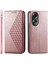 Oppo Flip 4g El Kayışı Standı Cüzdan Günlük Kullanım Eşkenar Dörtgen Şekli Için Flip Case (Yurt Dışından) 1