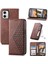 Motorola Moto G73 Günlük Kullanım Için Flip Case El Kayışı Cüzdan Standı Eşkenar Dörtgen (Yurt Dışından) 1