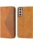 Samsung Galaxy S22 Artı Günlük Kullanım Için Flip Case El Kayışı Cüzdan Eşkenar Dörtgen (Yurt Dışından) 1