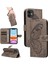 Kredi Kartı Yuvası ile IPhone 12 Mini Yüksek Kaliteli Deri Için Flip Case (Yurt Dışından) 1