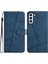 Samsung Galaxy S22 Bilek Kayışı Cüzdan Pu Deri Kart Yuvaları Için Flip Case (Yurt Dışından) 1
