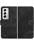 Oppo Flip 12 5g Geometrik Desen Flip Iş Pu Deri Için Flip Case (Yurt Dışından) 1