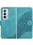 Oppo Flip 12 5g Geometrik Desen Flip Iş Pu Deri Için Flip Case (Yurt Dışından) 1