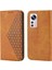 Xiaomi 12 Için Flip Case El Kayışı Günlük Kullanım Eşkenar Dörtgen Şekli Cüzdan Standı (Yurt Dışından) 1