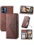 Motorola Moto G14 Günlük Kullanım Için Flip Case Standı El Kayışı Cüzdan Eşkenar Dörtgen (Yurt Dışından) 1