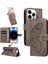 Kredi Kartı Yuvası ile IPhone 14 Pro Için Flip Case Ayrılabilir El Kayışı (Yurt Dışından) 4