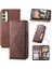 Samsung Galaxy A25 Cüzdan Standı Için Flip Case El Kayışı Eşkenar Dörtgen Şekli Kullanımı (Yurt Dışından) 5