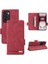 Oppo Oppo 12 5g Manyetik Cüzdan Kickstand Kart Tutucu ile Flip Case (Yurt Dışından) 1