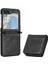 Samsung Galaxy Z Flip6 Manyetik Kapatma Bilek Kayışı Pu Kart Için Flip Case (Yurt Dışından) 1