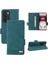 Oppo Oppo 12 5g Manyetik Cüzdan Kickstand Kart Tutucu ile Flip Case (Yurt Dışından) 5