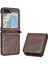 Samsung Galaxy Z Flip6 Manyetik Kapatma Bilek Kayışı Pu Kart Için Flip Case (Yurt Dışından) 1