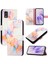 Tecno Pop 5c Pu Deri Mermer Desen Kickstand Cüzdan Için Kılıf (Yurt Dışından) 1