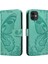 Kredi Kartı Yuvası ile IPhone 12 Mini Yüksek Kaliteli Deri Için Flip Case (Yurt Dışından) 1