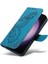 Kredi Kartı Yuvası Kabartmalı El ile Samsung Galaxy S24 Ultra Için Flip Case (Yurt Dışından) 5