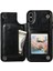 Kart Tutucu Kickstand Çift Manyetik ile IPhone Xs Max Için Cüzdan Kılıf (Yurt Dışından) 5