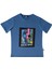 Mavi Şimşek Baskılı Bisiklet Yaka Kısa Kol Erkek Çocuk T-Shirt B500321 3