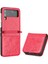 Samsung Galaxy Z Flip4 Için Filp Durumda Kart Tutucu Kickstand Bilek Kayışı Pu (Yurt Dışından) 1