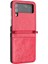 Samsung Galaxy Z Flip4 Için Filp Durumda Kart Tutucu Kickstand Bilek Kayışı Pu (Yurt Dışından) 2