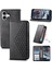IPhone 16 Için Flip Case Günlük Kullanım Standı Cüzdan Eşkenar Dörtgen Şekli El Kayışı (Yurt Dışından) 1