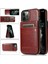 IPhone 12 Pro Max Kart Tutucu Premium Deri Manyetik ile Uyumlu (Yurt Dışından) 5