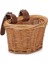 21X16X16CM-BL Tarzı Çocuk Bisikleti ve Scooter Sepeti - 2 Deri Askı, Çıkarılabilir Hasır D-Şekilli El Yapımı Depolama Sepeti (Yurt Dışından) 4