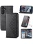 Samsung Galaxy M55 Günlük Kullanım Için Flip Case Standı Cüzdan El Kayışı Eşkenar Dörtgen (Yurt Dışından) 1