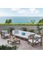 Lamia 4+1+1 Bahçe Balkon Teras Ahşap Oturma Grubu 1