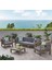 Herakles 3+1+1 Bahçe Balkon Teras Ahşap Oturma Grubu (çapraz) 1
