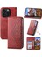 IPhone 15 Için Flip Case Pro El Kayışı Günlük Kullanım Eşkenar Dörtgen Şekli Standı Cüzdan (Yurt Dışından) 5