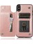 IPhone Xs Max Desen Çiçek Kabartmalı Pu Için Kart Tutucu Kılıf ile Cüzdan (Yurt Dışından) 5
