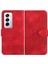 Oppo Flip 12 5g Geometrik Desen Flip Iş Pu Deri Için Flip Case (Yurt Dışından) 1