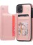 Kart Tutucu Çift ile IPhone 11 Pu Deri Kickstand Için Cüzdan Kılıf (Yurt Dışından) 3