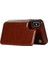 Kart Tutucu Kickstand Çift Manyetik ile IPhone Xs Max Için Cüzdan Kılıf (Yurt Dışından) 3
