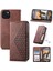 IPhone 15 Için Flip Case Artı El Kayışı Eşkenar Dörtgen Şekli Standı Cüzdan Günlük (Yurt Dışından) 1