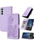 Samsung Galaxy M15 Flip Folio Kitap Için Flip Case Kart Yuvası Standı ile Pu (Yurt Dışından) 1