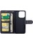 IPhone 14 Için Filp Durumda Pro Tam Koruma Kartı Tutucu Kickstand Pu (Yurt Dışından) 5