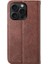 IPhone 15 Için Flip Case Pro El Kayışı Günlük Kullanım Eşkenar Dörtgen Şekli Standı Cüzdan (Yurt Dışından) 5