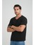 V Yaka Fitilli Regular Fit T-Shirt (E24-74602) 3