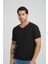 V Yaka Fitilli Regular Fit T-Shirt (E24-74602) 4