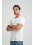 V Yaka Fitilli Regular Fit T-Shirt (E24-74602) 5