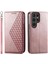 Samsung Galaxy S24 Ultra Cüzdan Eşkenar Dörtgen Şekli El Kayışı Kullanımı Için Flip Case (Yurt Dışından) 1