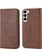 Samsung Galaxy S23 Günlük Kullanım Standı Eşkenar Dörtgen Şekli Cüzdan Için Flip Case (Yurt Dışından) 1