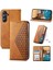 Samsung Galaxy M54 Cüzdan Için Flip Case El Kayışı Standı Günlük Kullanım Eşkenar Dörtgen (Yurt Dışından) 1