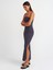 91176 Straplez Midi Elbise-Antrasit 1