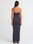 91176 Straplez Midi Elbise-Antrasit 2