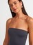 91176 Straplez Midi Elbise-Antrasit 4