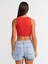 20902 Poliamid Crop Top-K.kırmızı 2