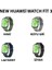 Huawei Watch Fit 3 ile Uyumlu Dikiş Desenli Jazzy Spor Kordon 3